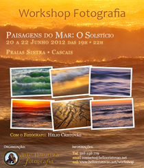 Cartaz Flyer Workshop Fotografia Sintra Cascais Mar Solsticio Helio Cristovao